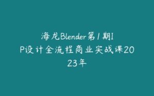 海龙Blender第1期IP设计全流程商业实战课2023年-51自学联盟