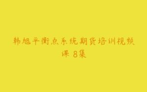 韩旭平衡点系统期货培训视频课 8集-51自学联盟