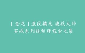 【金龙】波段擒龙 波段大师 实战系列视频课程全七集-51自学联盟