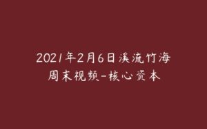 2021年2月6日溪流竹海周末视频-核心资本-51自学联盟