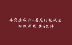 游资速成班-潜龙打板战法 视频课程 共5文件-51自学联盟