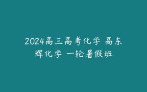 2024高三高考化学 高东辉化学 一轮暑假班-51自学联盟