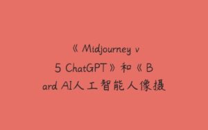 《Midjourney v5 ChatGPT》和《Bard AI人工智能人像摄影大师班》中英字幕-51自学联盟