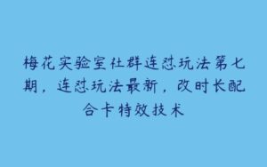 梅花实验室社群连怼玩法第七期，连怼玩法最新，改时长配合卡特效技术-51自学联盟