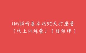 UM倾听基本功90天打磨营（线上训练营）【视频课】-51自学联盟