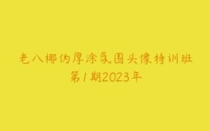 老八椰伪厚涂氛围头像特训班第1期2023年-51自学联盟