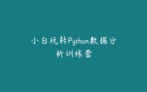 小白玩转Python数据分析训练营-51自学联盟