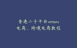 香港二手平台vintans电商，跨境电商教程-51自学联盟