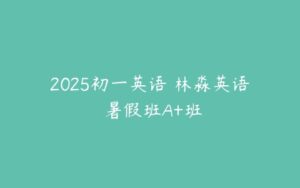 2025初一英语 林淼英语 暑假班A+班-51自学联盟