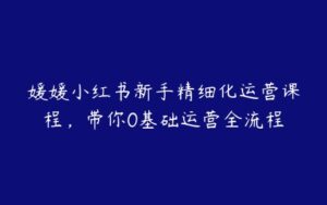 媛媛小红书新手精细化运营课程，带你0基础运营全流程-51自学联盟