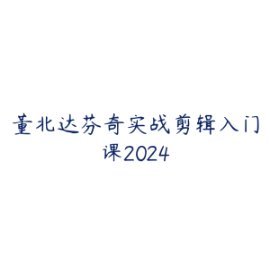 董北达芬奇实战剪辑入门课2024-51自学联盟
