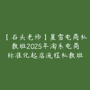 【石头老师】星雪电商私教班2025年淘系电商标准化起店流程私教班-51自学联盟