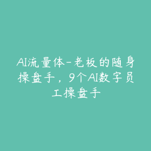 AI流量体-老板的随身操盘手,9个AI数字员工操盘手-51自学联盟