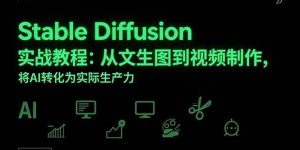 Stable Diffusion实战教程:从文生图到视频制作,将AI转化为实际生产力-51自学联盟