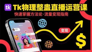 Tk物理整蛊直播跨境运营:快速掌握整蛊类直播的运营方法论,实现流量变现-51自学联盟