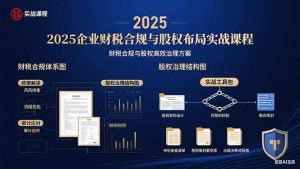 2025企业财税合规与股权布局的实战课程:财税合规与股权高效治理方案-51自学联盟