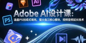 Adobe AI设计课：涵盖PS创成式填充，萤火虫三核心模块，视频音频延长技术-51自学联盟