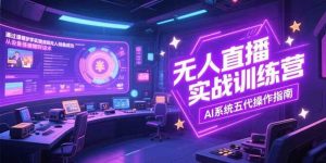 无人直播实操训练营,从设备搭建到话术,AI系统五代操作指南(7月更新)-51自学联盟