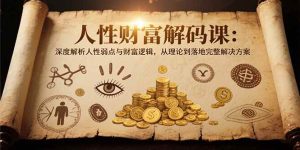 人性财富解码课6.0:深度解析人性弱点与财富逻辑,理论到落地完整解决方案-51自学联盟