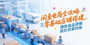 闲鱼电商全攻略,零基础店铺搭建,爆款选品逻辑,低价货源对接-51自学联盟