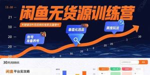 闲鱼无货源训练营：账号准备养号/垂直化选品/黑搜玩法，0基础30天盈利指南-51自学联盟