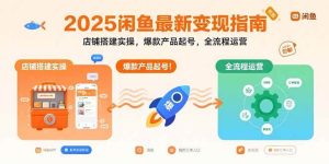 2025闲鱼最新变现指南:店铺搭建实操,爆款产品起号,全流程运营-51自学联盟