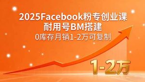 2025Facebook粉专创业课,耐用号BM搭建,0库存月销1-2万可复制-51自学联盟