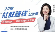 麦子老师20节社群，零基础运营-51自学联盟