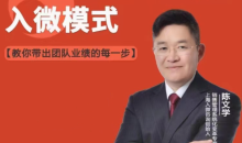 陈文学-销售团队日常管理—入微模式-教你做销售-51自学联盟