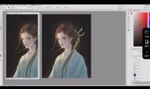 珊子半厚涂微写实+古风水墨插画课-51自学联盟