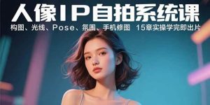 人像IP自拍系统课：构图、光线、Pose、氛围、手机修图 15章实操学完即出片-51自学联盟