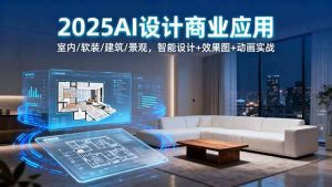2025AI设计商业应用:室内/软装/建筑/景观,智能设计+效果图+动画实战-51自学联盟