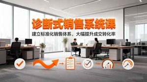 诊断式销售系统课，建立标准化销售体系，大幅提升成交转化率-51自学联盟