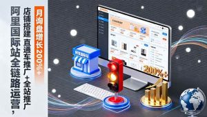 阿里国际站全链路运营,店铺搭建+直通车推广+全站推广,月询盘增长200%+-51自学联盟