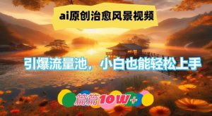 ai原创治愈风景视频，引爆流量池，小白也能轻松上手-51自学联盟