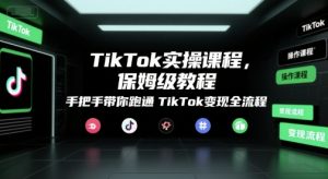 倪楠TikTok实操课程，保姆级教程，手把手带你跑通TikTok变现全流程-51自学联盟