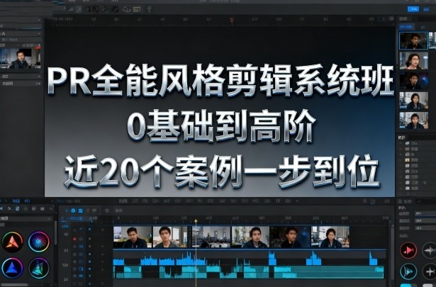 影像社PR全能风格剪辑系统班，0基础到高阶，近20个案例一步到位百度网盘下载