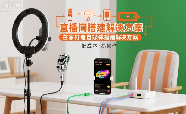 直播间搭建解决方案，在家打造自媒体搭建解决方案百度网盘下载