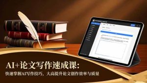 AI+论文写作速成课:快速掌握AI写作技巧,大幅提升论文创作效率与质量-51自学联盟