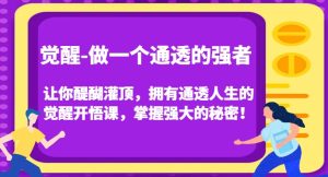 觉醒-做一个通透的强者，让你醍醐灌顶，拥有通透人生的觉醒开悟课，掌握强大的秘密！-51自学联盟