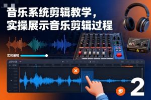 影像社音乐系统剪辑教学，实操展示音乐剪辑过程-51自学联盟