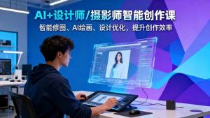 AI+设计师/摄影师智能创作课:智能修图、AI绘画、设计优化,提升创作效率-51自学联盟