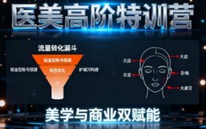 0-1000W医美高阶特训营课程，美学与商业双赋能-51自学联盟