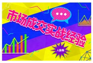 市场成交实战经验，从认知觉醒到实操落地，快速掌握市场开拓与成交核心能力-51自学联盟