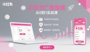 小红书广告投放从0到1的实战课，学完即可开始投放，拒绝无效广告消耗-51自学联盟