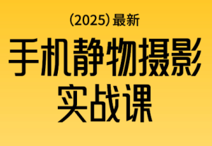 金老师2025爆款手机静物摄影实战课-51自学联盟