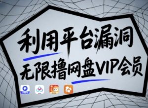 利用平台漏洞，无限撸网盘VIP会员，【漏洞原理+操作演示】-51自学联盟