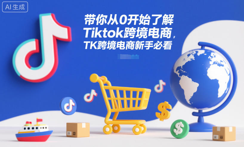 带你从0开始了解Tiktok跨境电商，TK跨境电商新手必看百度网盘下载