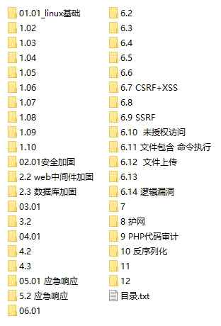 长亭科技安全培训课程41GB百度网盘下载