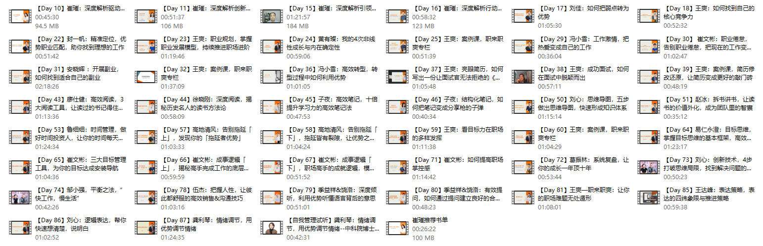 图片[1]-崔璀《自我管理大咖课》46节-本文